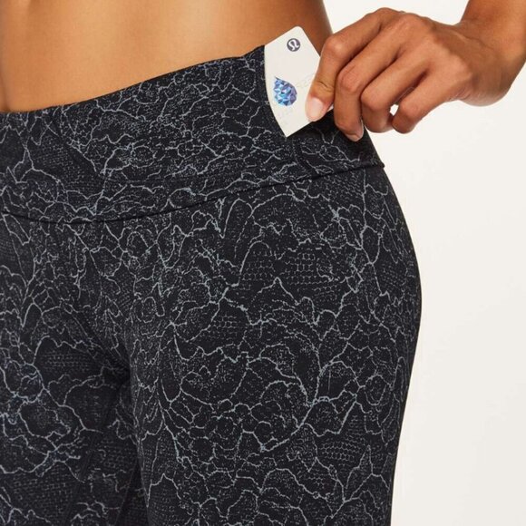 Lululemon Align Pant II (25") Lacescape Dark Cast Black - Picture 5 of 5